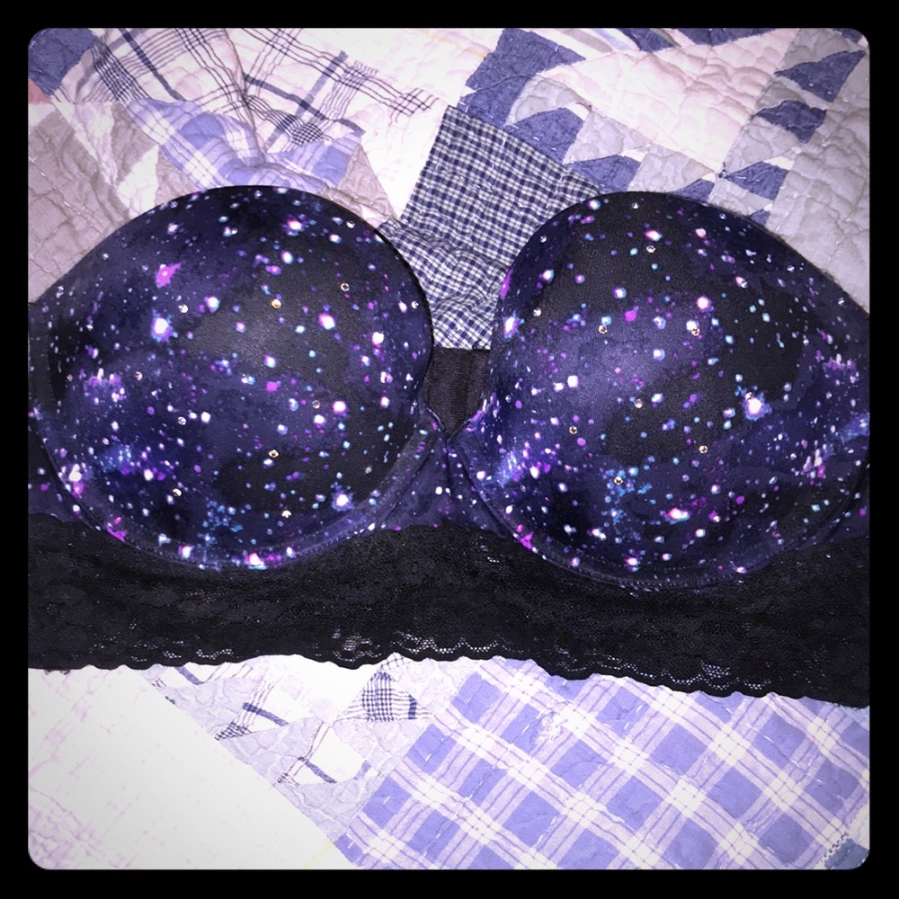 Pink Victoria’s Secret size 36 C strapless bra EUC